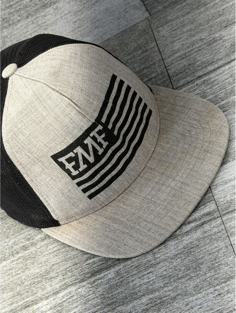 FMF Racing Flying Machine Factory Flag Logo Snapback Flat Bill Trucker Hat Cap